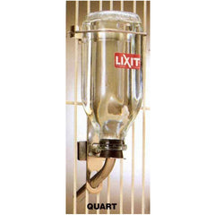 Botella de agua de vidrio Lixit de 946 ml (32 oz), tubo mediano