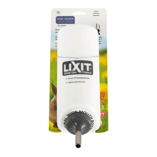 Botella de plástico Lixit de boca ancha, 946 ml (32 oz)