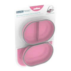 SureFeed Microchip Feeder Mat and Bowl Set, Pink
