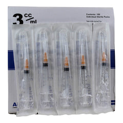 Air-Tite Syringes w/Needles  3cc LS x 25 g x 5/8"