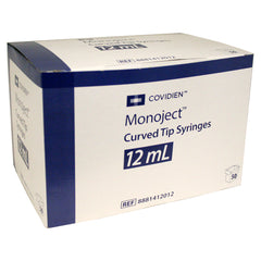Rx Monoject 12cc curved tip syringe x 50ct
