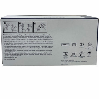 Monoject Syringe w/Needles, 3 cc LL/22g x 3/4