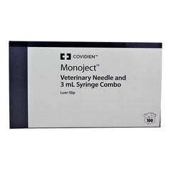 Monoject Syringes with Needles  3 cc LS with 25g x 5/8"