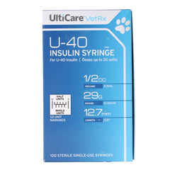 Ulticare U-40 1/2cc 29x1/2 100ct (1/2 units) w/o Disposal