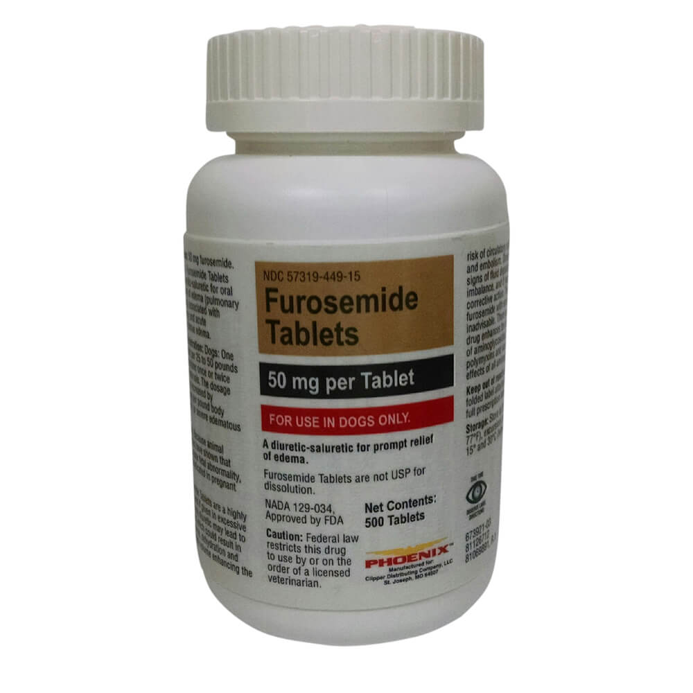 Rx Furosemide 50mg x 500 tablets