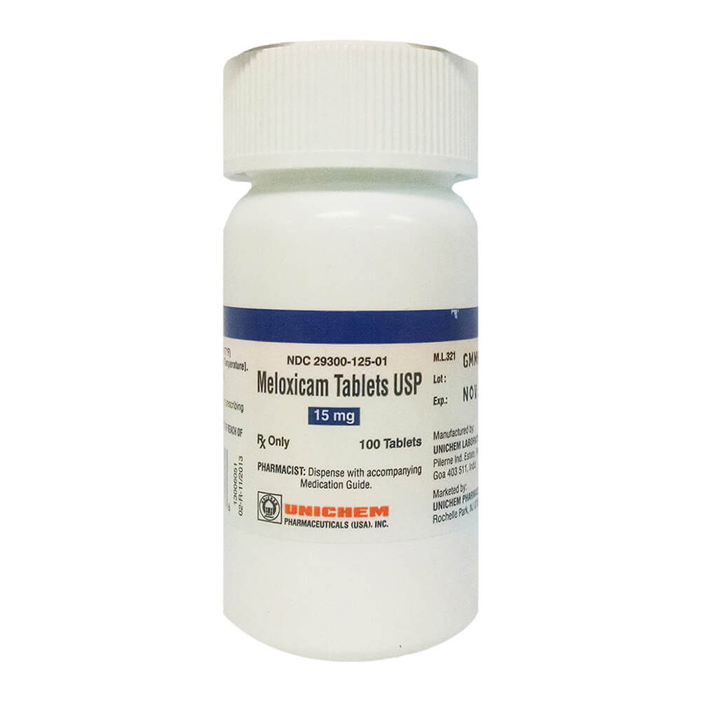 Rx Meloxicam 15mg x 100 tablets