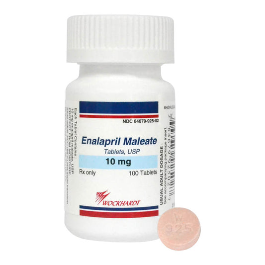 Rx Enalapril 10mg x 100 tablets