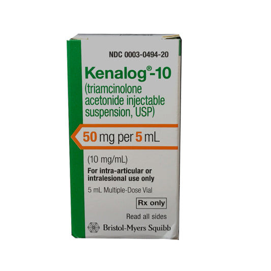 Rx Kenalog Inj 10mg/ml x 5ml injectable