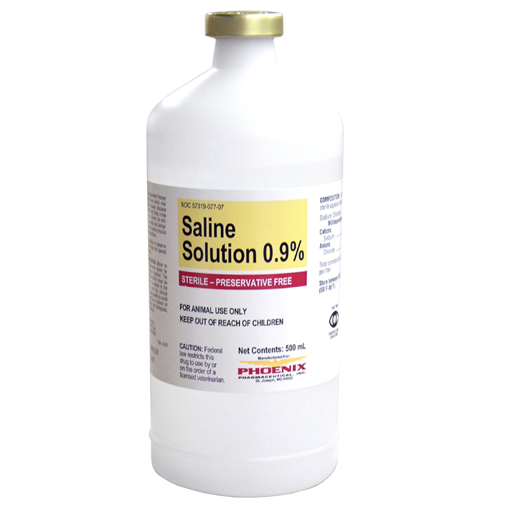 Rx Saline Solution 0.9% x 1000 ml bottle
