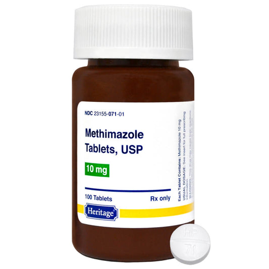 Rx Methimazole 10 mg x 100 tablets