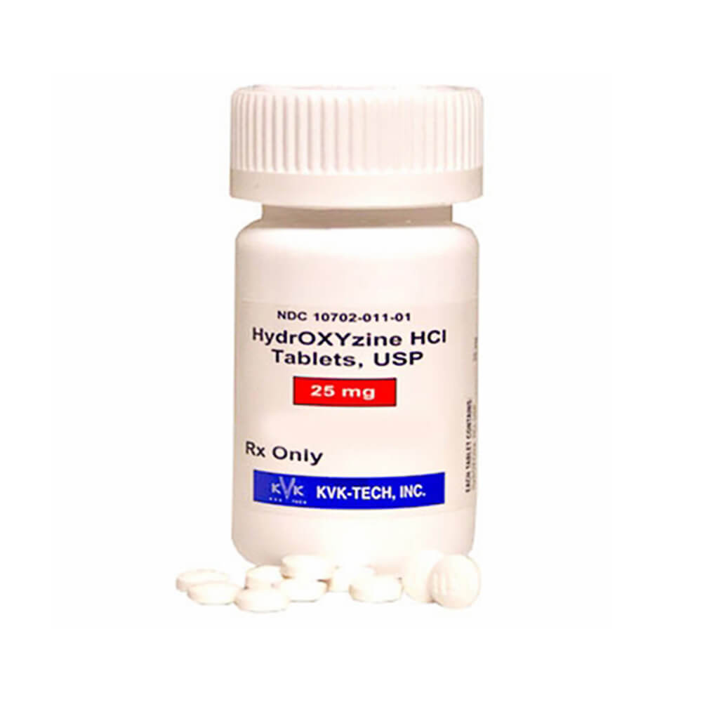 Rx Hydroxyzine 25mg x 500 Caps