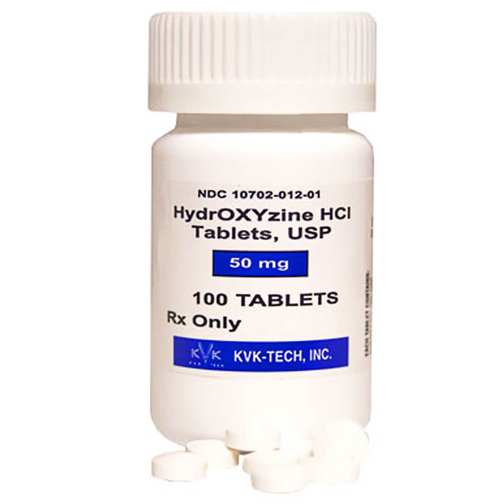 Rx Hydroxyzine  50mg x 100 caps