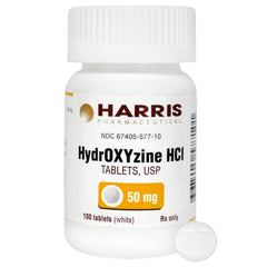 Rx Hydroxyzine 50mg x 100 tablets