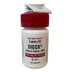 Rx Digoxin 0.125 mg x 1 tablets