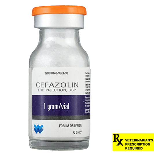 Rx Cefazolin x 1 gram vial