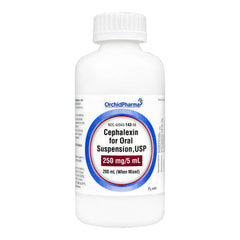 Rx Cephalexin 250mg/5mL x 200ml suspension