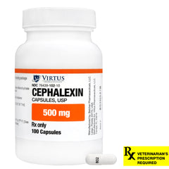 Rx Cephalexin, 500mg x 100 Capsules
