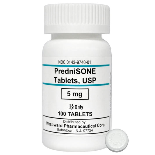 Rx Prednisone 5mg x 100 tablets
