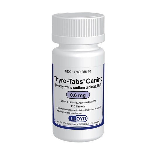 Rx Thyro-Tabs, 0.6 mg x 120 Tablets