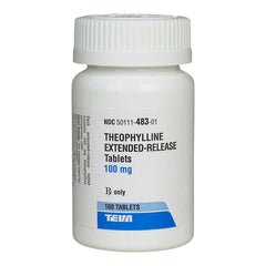 Rx Theophylline Extended Release Caps, 100 mg x 100 ct