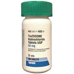 Rx Trazodone 50 mg x 100 tablets