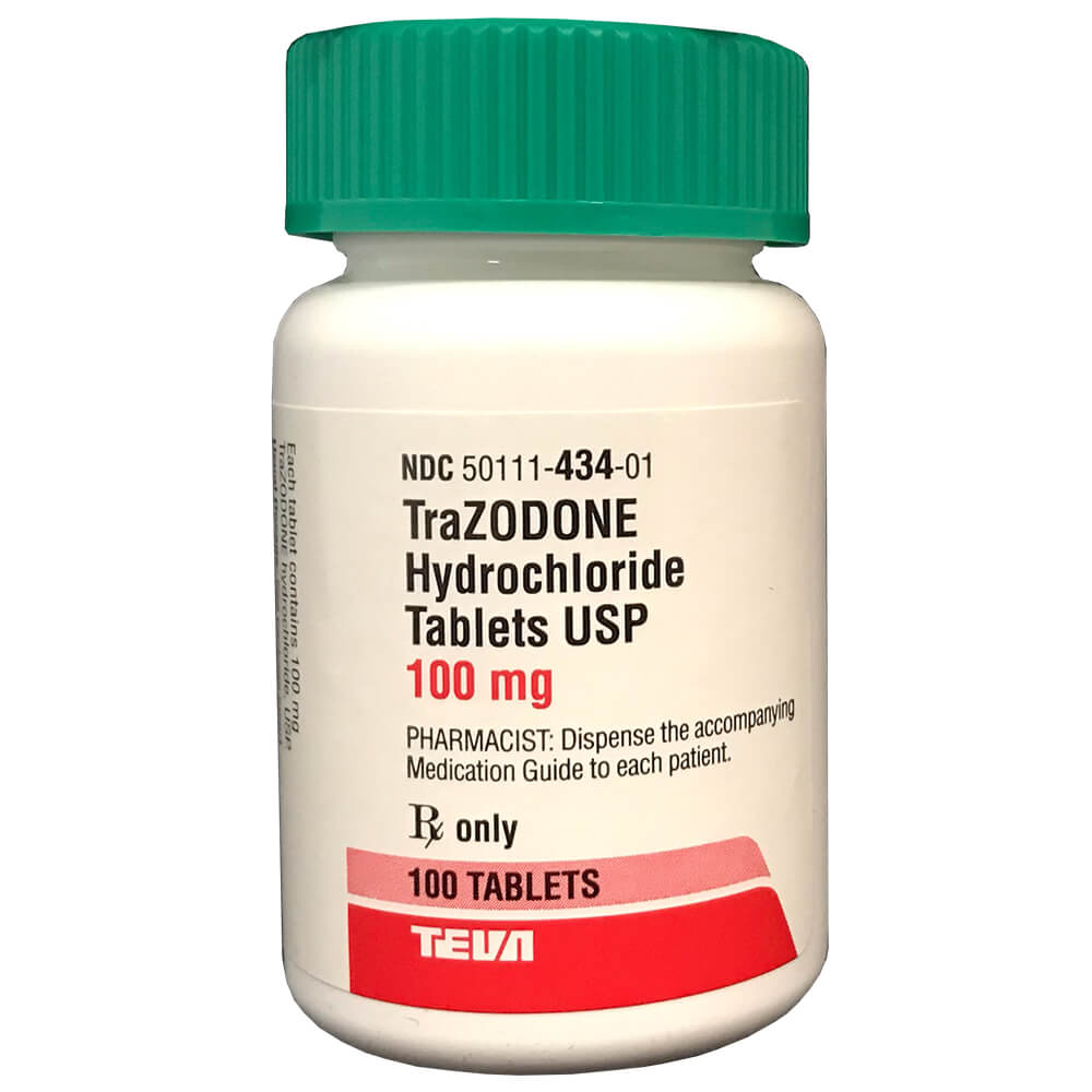 Rx Trazodone, 100 mg x 100 Tablets