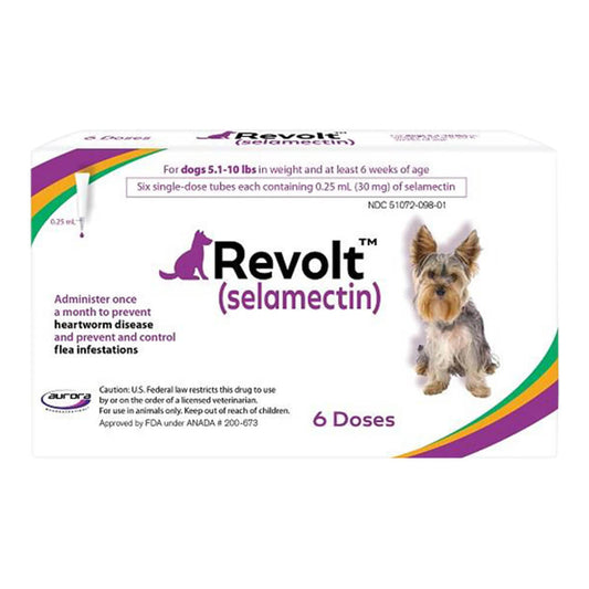 Rx Revolt (selamectin)  Dog 5.1-10 lbs  6pk