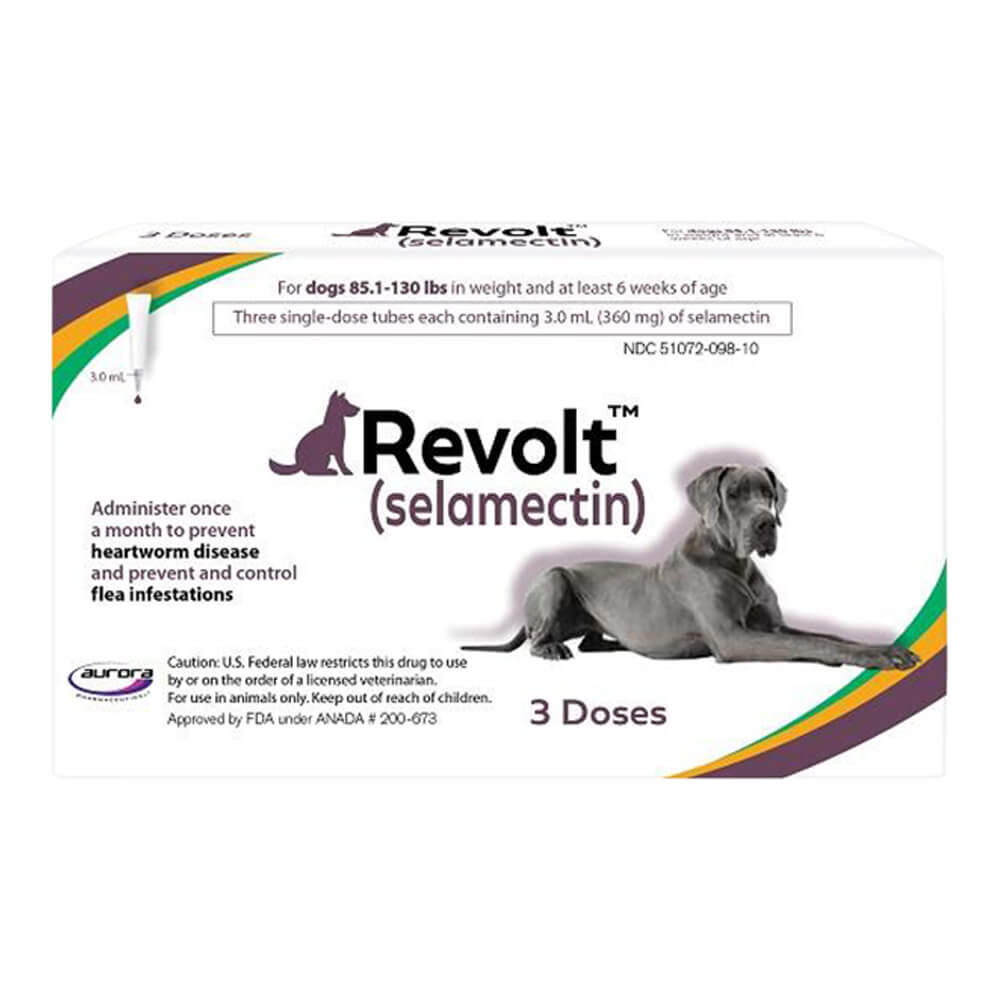 Rx Revolt (selamectin) Dog 85.1-130 lbs  3pk