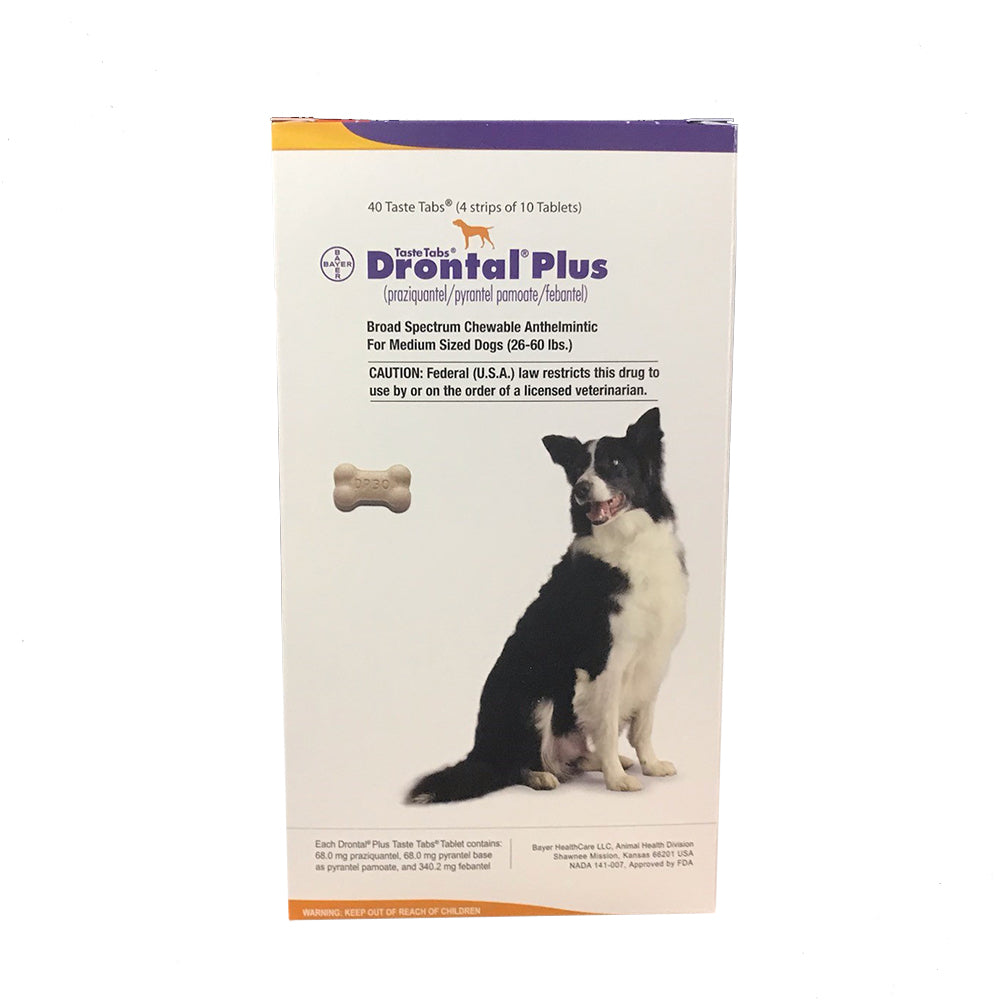 Rx Drontal Plus 68mg x 40 taste tablets