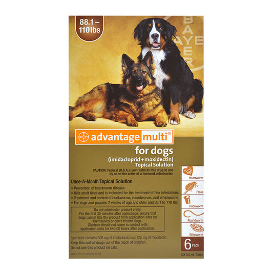 Rx Advantage Multi para perros de 40 a 50 kg (marrón) x 6 meses