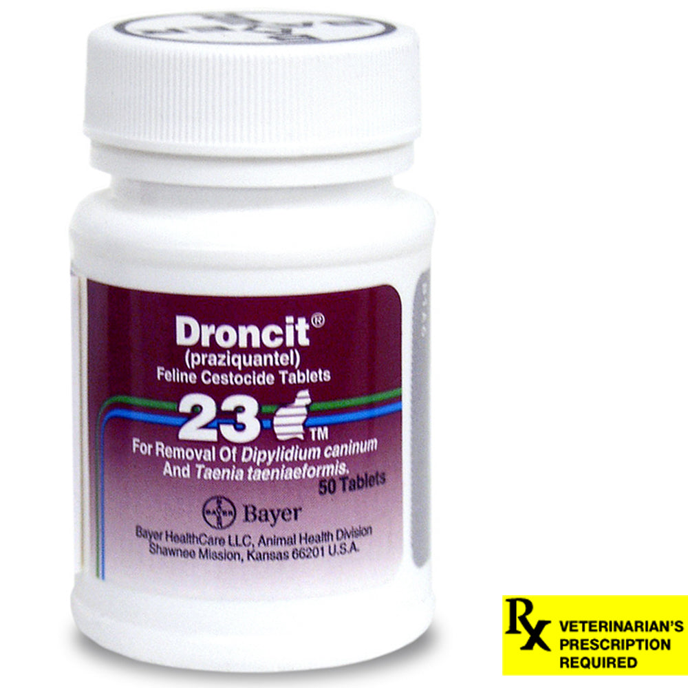 Rx Droncit for Cats 23 mg x 50 tablets