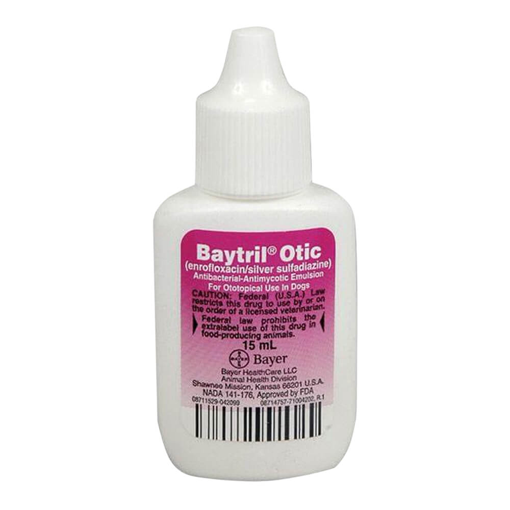 Rx Baytril Otic 15 ml