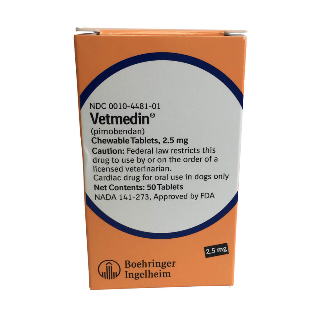 Rx Vetmedin 2.5mg x 50 قرصًا