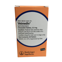 Rx Vetmedin 2.5mg x 50 قرصًا