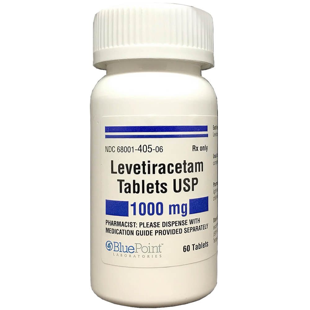 Rx Levetiracetam  1000 mg  60 Tablets