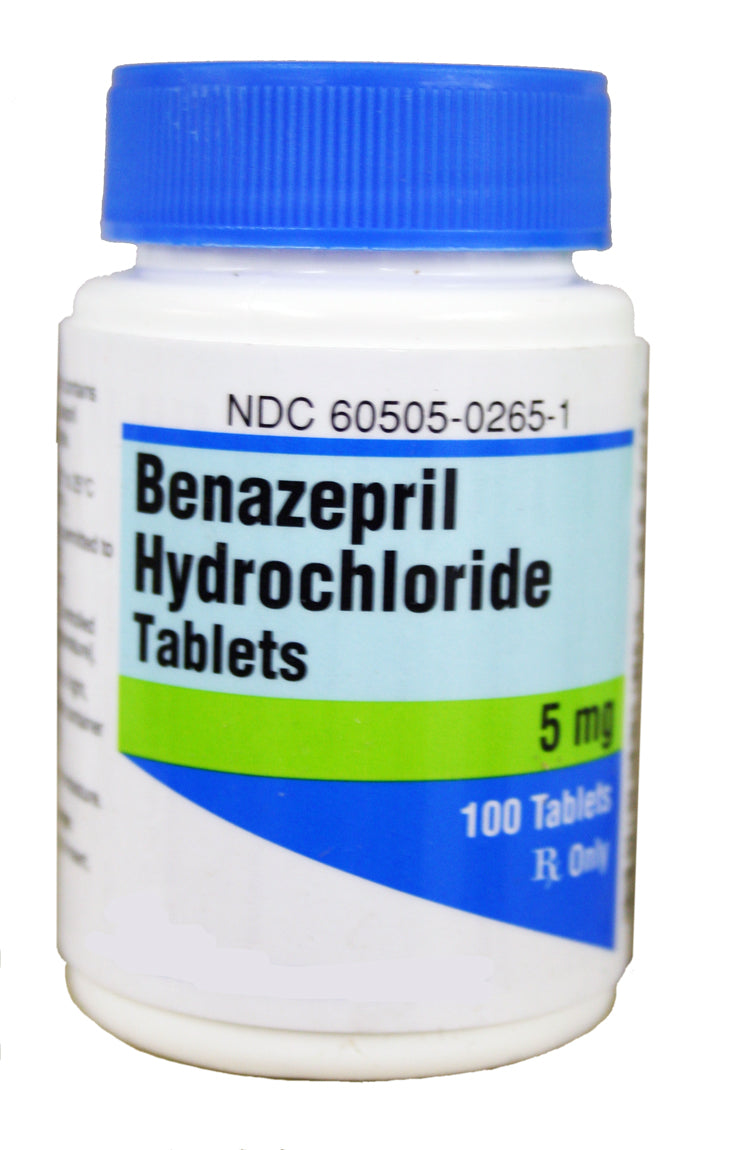 Rx Benazepril, 5mg x 100 Tablets
