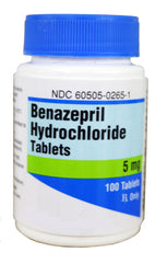 Rx Benazepril 5mg x 100 tablets