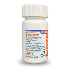Rx Carprovet Tabletas con sabor 25 mg, 60 unidades