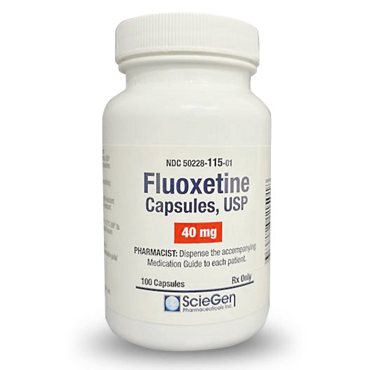 Rx Fluoxetine Capsules 40mg, 100ct
