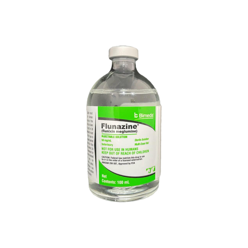 Rx Flunixamine 50mg/ml injection x 100ml bottle