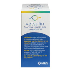 Rx Vetsulin 40 units/ml injectable x 10 ml bottle