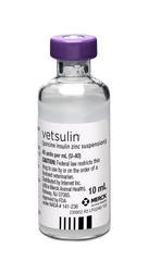 Rx Vetsulin 40 units/ml injectable x 10 ml bottle
