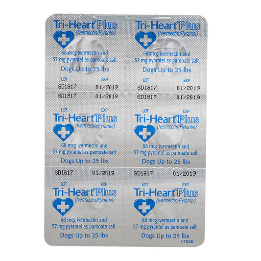 Rx Tri-Heart PLus 0-25 lbs Single Tab