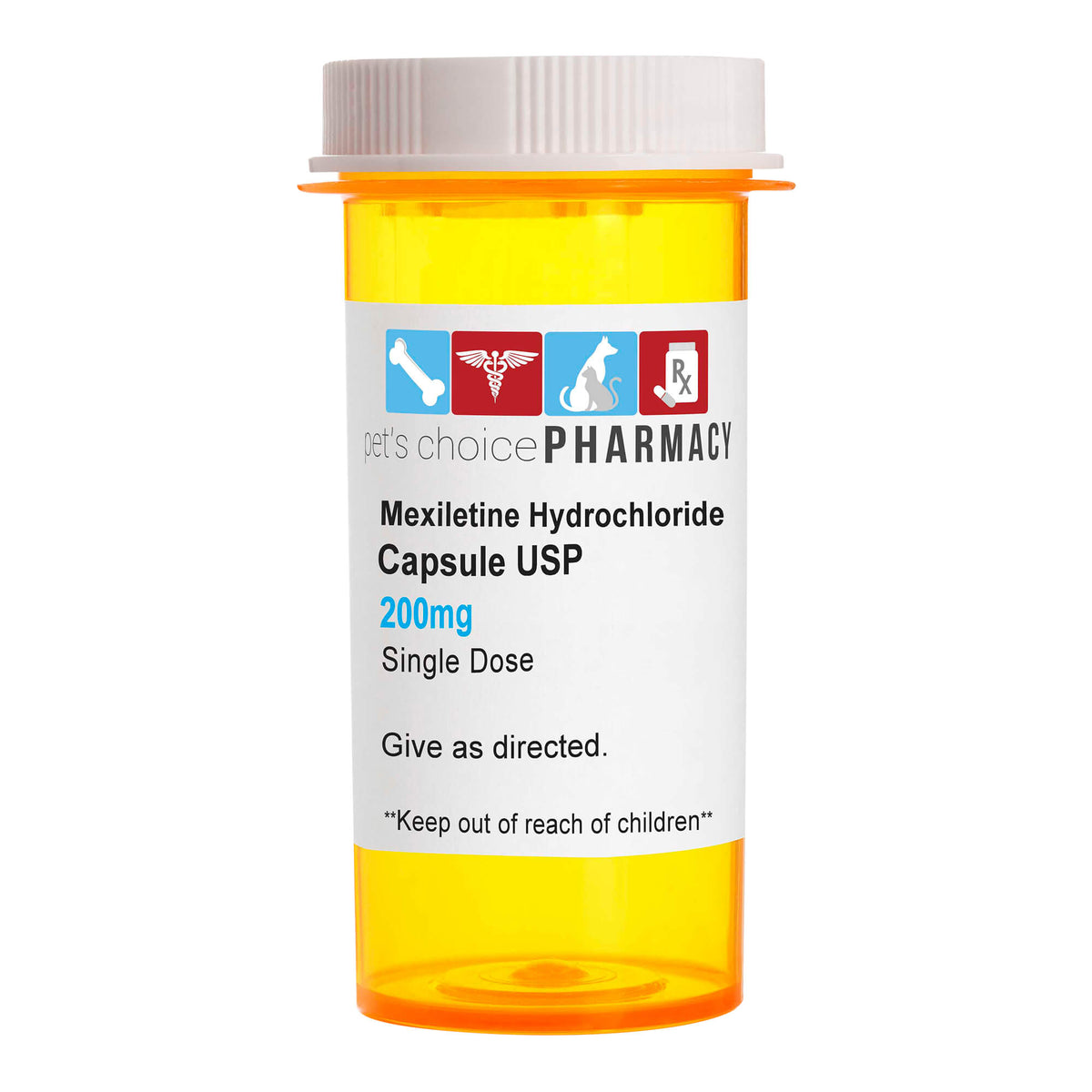 Rx Mexilitine 200mg, Single Capsule