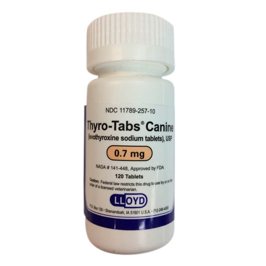 Rx Thyro-Tabs 0.7 mg X 120 tablets