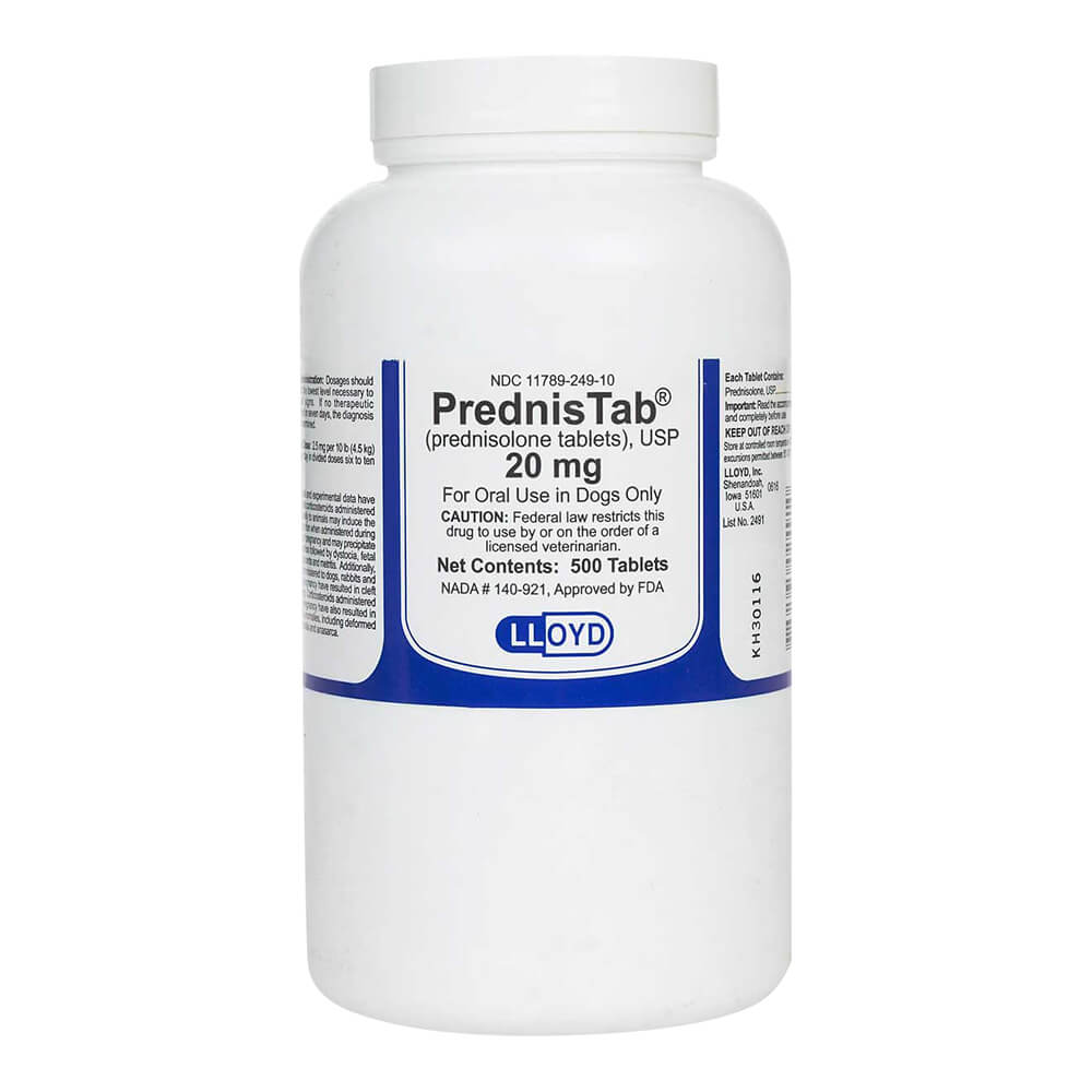 Rx PrednisTab 20 mg x 500 ct