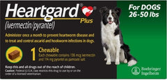 Rx Heartgard plus 26-50lbs x 1 tablet