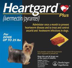 Rx Heartgard Plus Up to 25 lbs  12 Month Blue