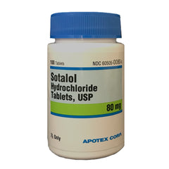Rx Sotalol 80 mg x 100 tablets