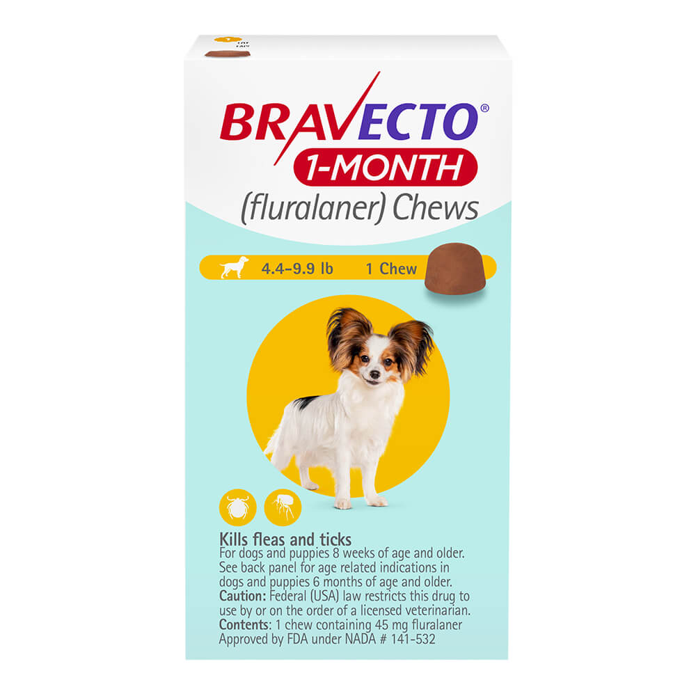 Rx Bravecto, 1 Month, 4.4-9.9 lb x 1 Chew